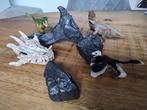 Schleich dino's met rotsen, Verzamelen, Ophalen of Verzenden, Zo goed als nieuw, Paard, Beeldje of Figuurtje