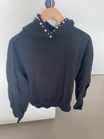 Zwarte hoodie met parels van Eksept (Shoeby), maat xs/s, Verzenden, Zo goed als nieuw, Maat 34 (XS) of kleiner, Zwart