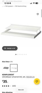 Komplement schoenenlade/plank 100x58cm voor Pax, Huis en Inrichting, Kasten | Kledingkasten, Ophalen, Gebruikt, 100 tot 150 cm