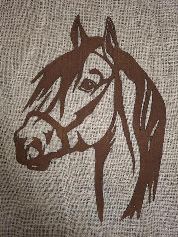Paardenhoofd roestig staal beschikbaar voor biedingen