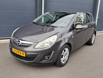 Opel Corsa 1.2 Anniversary Edition 16V 5D 2012 Grijs Leer beschikbaar voor biedingen