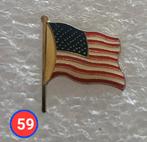 Pin Vlag Amerika, Verzamelen, Speldjes, Pins en Buttons, Gebruikt, Verzenden