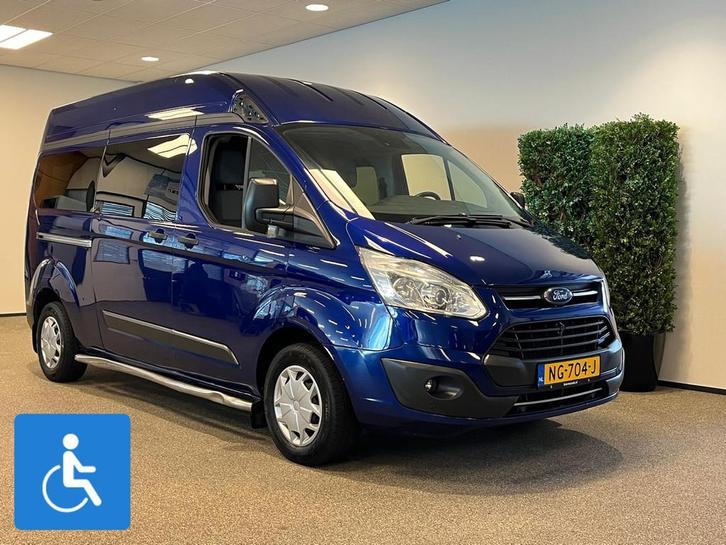 Ford Transit Custom L2H2 Rolstoelbus 4+1 (airco), Auto's, Ford, Bedrijf, Te koop, Transit, Aangepast voor mindervaliden, Airconditioning