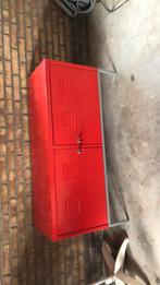Ikea metalen dressoir ps kast rood, Ophalen, Gebruikt, Ikea