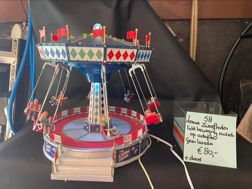 Kerstdorp Carnival Lemax zweefmolen, Diversen, Kerst, Zo goed als nieuw, Ophalen