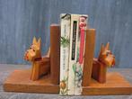 BOEKENSTEUNEN SCHOTSE TERRIERS HOUT VINTAGE, Ophalen of Verzenden, Gebruikt