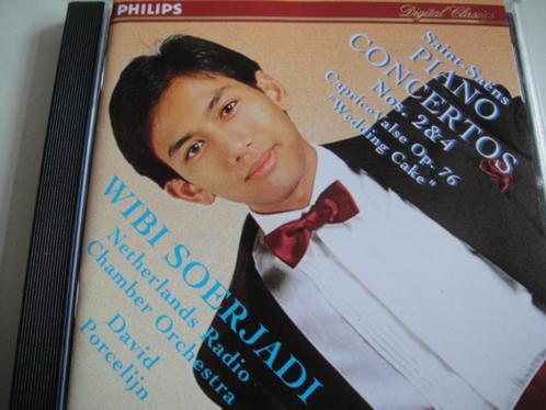 SAINT-SAENS Piano concertos nos. 2 & 4 CD SOERJADI PHILIPS, Cd's en Dvd's, Cd's | Klassiek, Zo goed als nieuw, Orkest of Ballet
