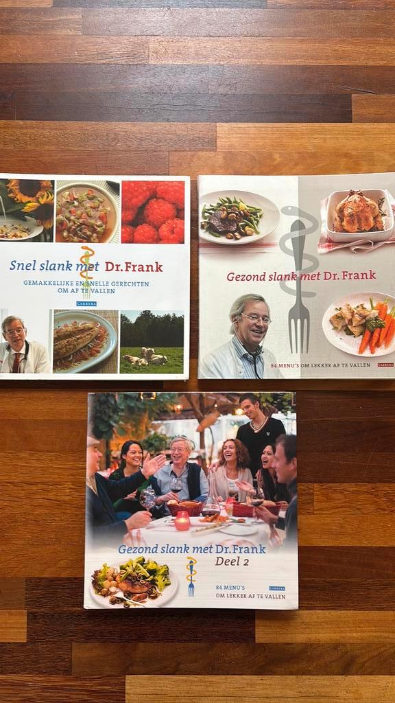3 boeken Frank van Berkum - Snel slank met Dr. Frank, Boeken, Kookboeken, Zo goed als nieuw, Ophalen of Verzenden