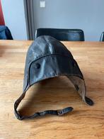 Originele pilotenpet ( van leer )   ., Ophalen of Verzenden, Gedragen, One size fits all, Pet