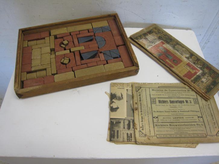 Richter's Design Architectural Models N3,5A, antieke bouwdoo, Antiek en Kunst, Antiek | Speelgoed