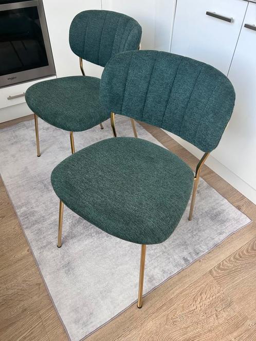Set 2 design stoelen, eetkamerstorlen Nieuw!, Huis en Inrichting, Stoelen, Nieuw, Eén, Metaal, Overige kleuren, Ophalen