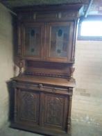 Antieke kast, glas in lood., Ophalen