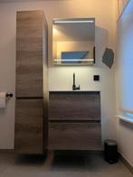 Badkamerset: wastafelmeubel(+wastafel),spiegelkast,kolomkast, Huis en Inrichting, Badkamer | Badkamermeubels, Ophalen, 50 tot 100 cm
