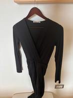 Vanilia Zwarte Jumpsuit van bekende rib stof maat 34 of xs, Kleding | Dames, Jumpsuits, Ophalen of Verzenden, Zo goed als nieuw
