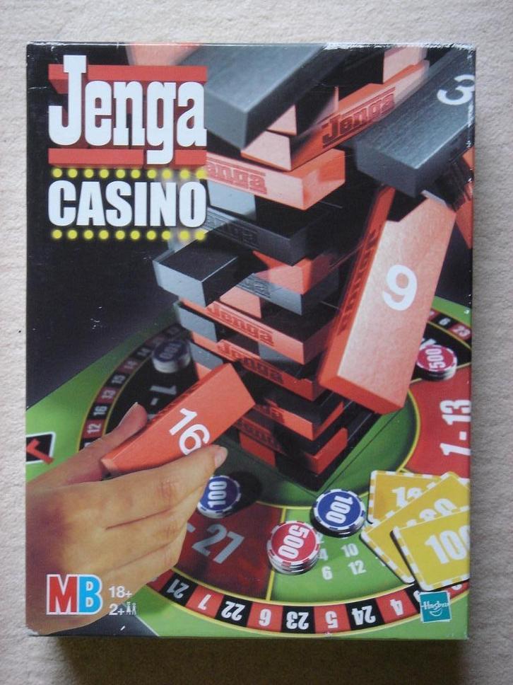 LEUK: JENGA Casino 18+, Hobby en Vrije tijd, Gezelschapsspellen | Bordspellen, Gebruikt, Een of twee spelers, Drie of vier spelers