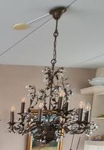 Elegante Kroonluchter LB900-9rust, Huis en Inrichting, Lampen | Kroonluchters, Ophalen, Gebruikt, Glas, Rustiek