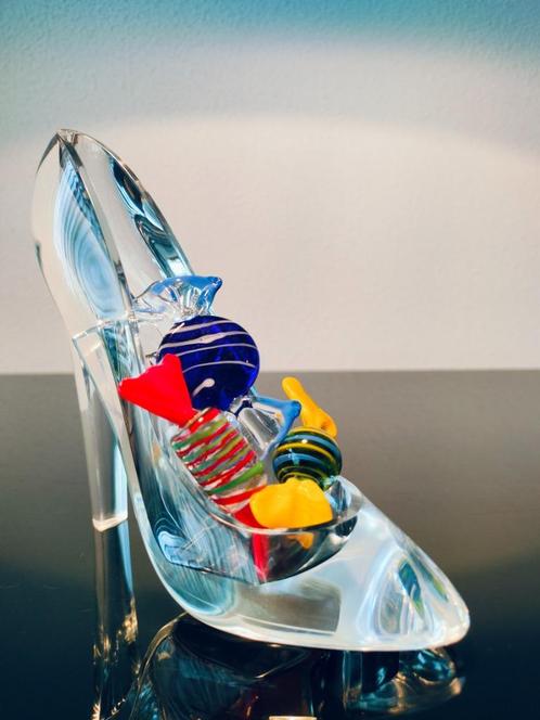 Murano Glas Pump High Heels Snoep Sweets Stiletto Hak, Antiek en Kunst, Antiek | Glas en Kristal, Ophalen of Verzenden