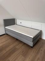 1-persoons boxspring met topper, Ophalen, 90 cm, Eenpersoons, Zo goed als nieuw