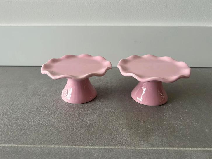 Rudolph Bakery mini taartplateaus te koop, Huis en Inrichting, Keuken | Servies, Zo goed als nieuw, Aardewerk, Ophalen of Verzenden