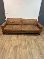 Gratis leren bank, Huis en Inrichting, Banken | Bankstellen, Ophalen, Zo goed als nieuw, 75 tot 100 cm