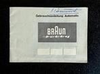 HANDLEIDING Braun Hobby Automatic Electronenflitser, Ophalen of Verzenden, Refurbished, Overige merken