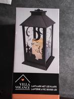 Halloween  lantaarn ledlicht ledkaars, Overige materialen, 25 tot 50 cm, Zwart, Nieuw