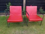 Harvink fauteuils, Huis en Inrichting, Stoelen, Ophalen, Gebruikt, Metaal, Rood