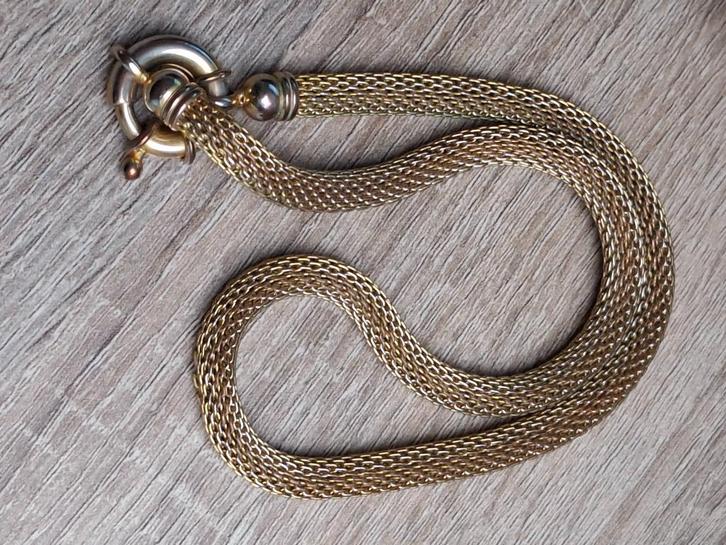 **SALE** Ketting 0.50 eurocent, Sieraden, Tassen en Uiterlijk, Oorbellen, Zo goed als nieuw, Overige materialen, Overige kleuren