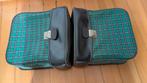 Retro Vintage Franse fietstassen groene ruit, Ophalen of Verzenden, Huis en Inrichting