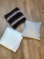 3 Kussens 50x50 met Rits - Bank/Bed, Ophalen of Verzenden, Zo goed als nieuw, Overige kleuren, Vierkant