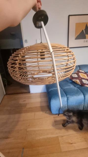 Hanglamp rotan bamboe groot woonkamer huiskamer beschikbaar voor biedingen