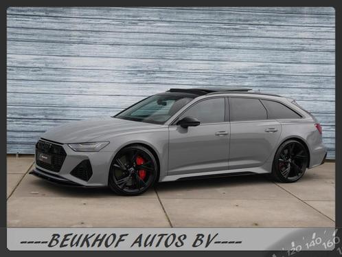 Audi Rs6 Rs6 4.0 TFSI Quattro Akrapovic Pano Ceramic Dynamic, Auto's, Audi, Bedrijf, Te koop, RS6, 360° camera, 4x4, ABS, Airbags