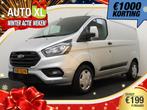 Ford Transit Custom 300 2.0D 130 PK Aut. L1H1 Camera Carplay, Auto's, Bestelauto's, Stof, 4 cilinders, Origineel Nederlands, Bedrijf