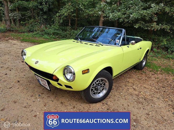 Fiat 124 Sport Spider | 1975 | Route 66 Auctions, Auto's, Oldtimers, Bedrijf, Te koop, Fiat, Benzine, Overige carrosserieën, Handgeschakeld