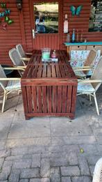 Ikea tuintafel Applaro., Tuin en Terras, Ophalen, Gebruikt, Rechthoekig, Hout