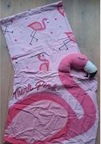 Dekbedovertrek Flamingo, kussensloop, gratis ruil cadeaubon, Ophalen of Verzenden, Zo goed als nieuw, Jongetje of Meisje, Dekbedovertrek