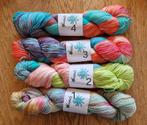 Handgeverfde sokkenwol Merino Nylon, Ophalen of Verzenden, Nieuw, Breien of Haken, Wol of Garen