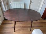 Uitschuifbare ovale eettafel, Ophalen, Zo goed als nieuw, Midcentury modern, vintage, Vier personen