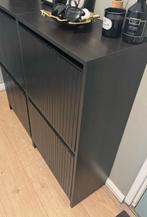 Opgeknapte IKEA Schoenenkast – Zwart – 2 kleppen, Ophalen, Zo goed als nieuw