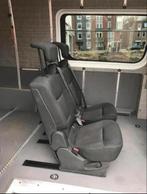 2 zwart stoffen stoelen 3p gordel isofix cabine campee bus, Ophalen, Zo goed als nieuw