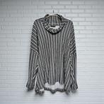 Trine Kryger Simonsen Trui Maat XL Grijs Streep Col, Trine Kryger Simonsen, Tks, Maat 46/48 (XL) of groter, Zo goed als nieuw