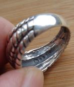 zilveren heren ring met kruis [707], 19 tot 20, Heer, Ophalen of Verzenden, Zo goed als nieuw