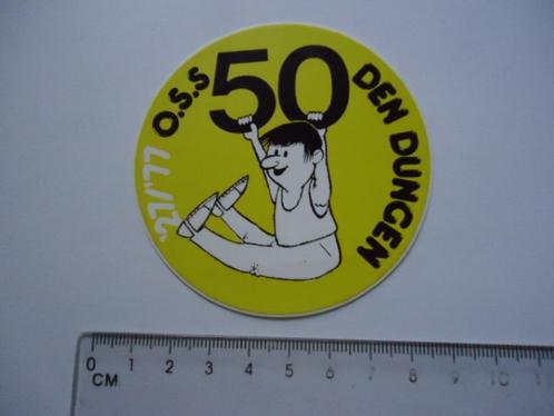 sticker oud Den Dungen 1977 St Michielsgestel O.S.S. gym, Verzamelen, Stickers, Zo goed als nieuw, Bedrijf of Vereniging, Verzenden