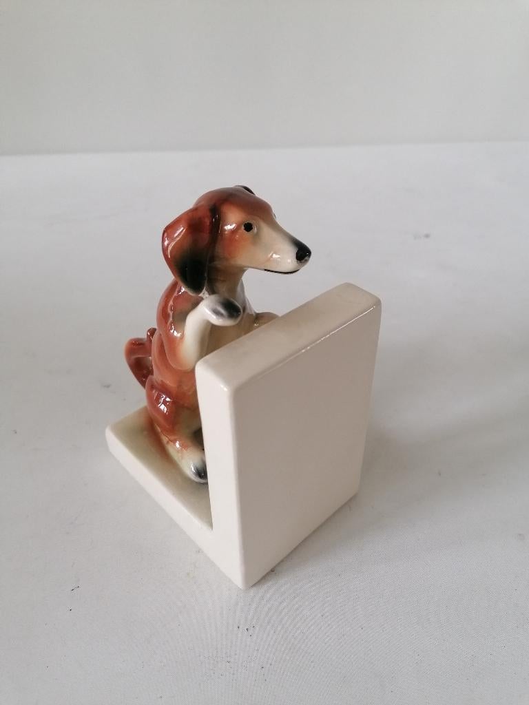 antiek keramiek JEMA HOLLAND boekensteun zie fotos 16x11x7,5, Ophalen of Verzenden