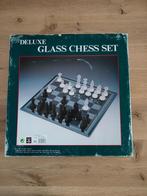 Glazen schaakspel, Hobby en Vrije tijd, Gezelschapsspellen | Bordspellen, Ophalen, Zo goed als nieuw