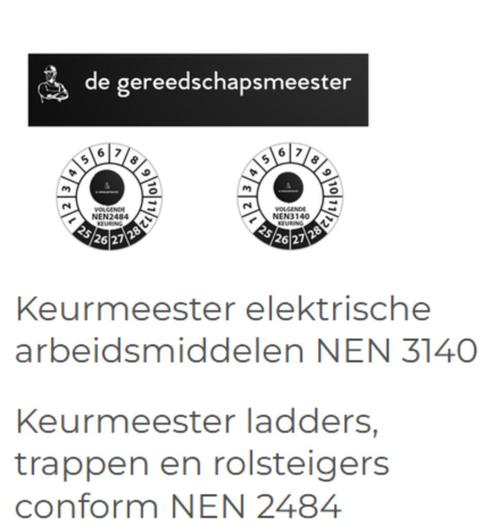 DGM Staphorst: Keuringsdiensten & Gereedschap Verhuur, Doe-het-zelf en Verbouw, Gereedschap | Handgereedschap, Nieuw, Ophalen