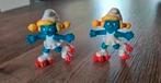 2x rolschaatsende Smurfin, Ophalen of Verzenden, Gebruikt, Verschillende Smurfen
