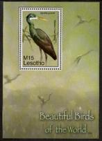 Lesotho 2007 Vogel monniksparkiet rifreiger 2x vel postfris, Verzenden, Overige landen, Postfris