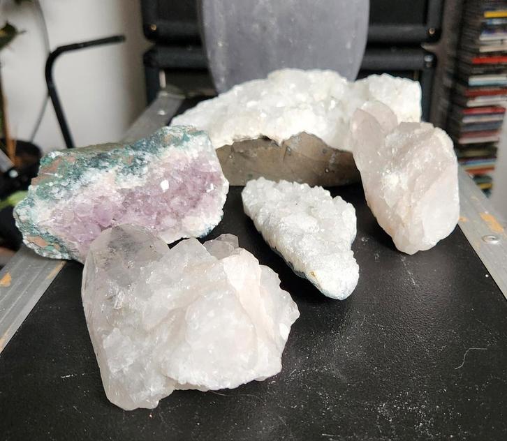 Edelstenen (bergkristal & amethist), Verzamelen, Mineralen en Fossielen, Mineraal, Ophalen