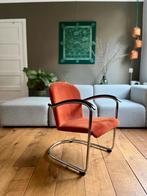 Gispen 414 Fauteuil - Dutch Originals - Terra Manchester Rib, Huis en Inrichting, Fauteuils, Ophalen, Zo goed als nieuw, Minder dan 75 cm